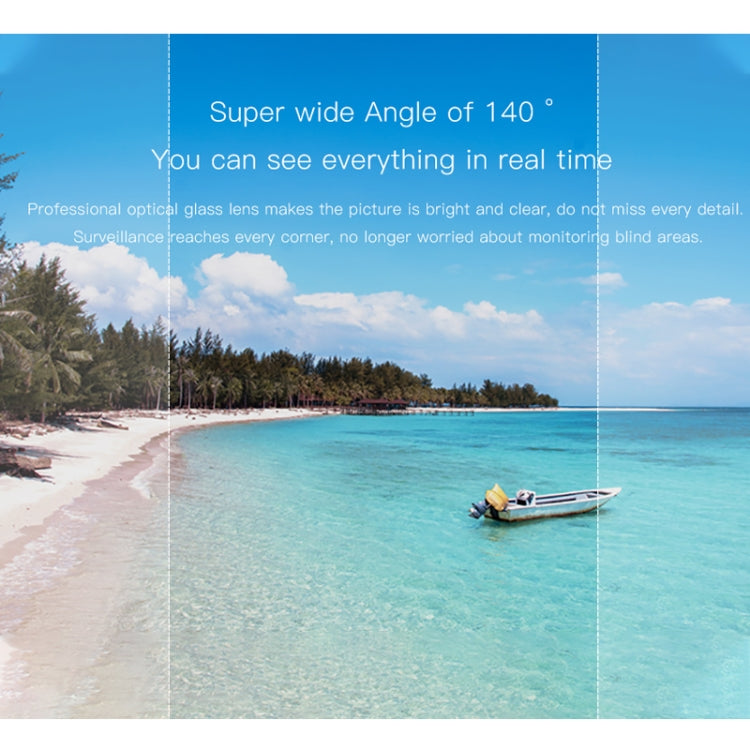 CAMSOY S1 HD 1280 x 720P 140 Degree Wide Angle Wireless WiFi Intelligent Surveillance Camera