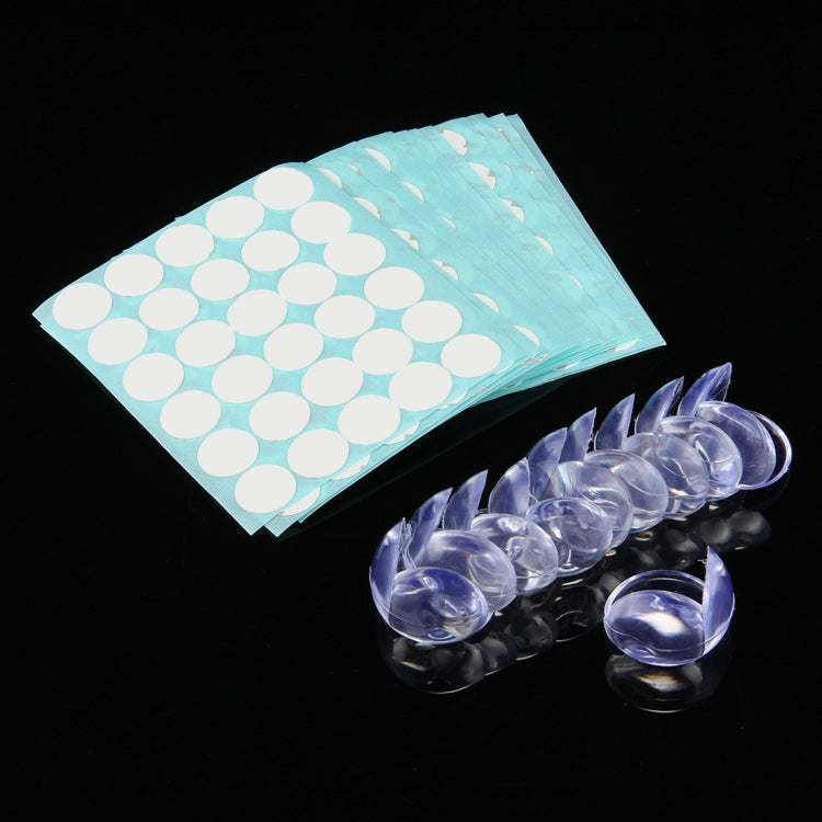 100 PCS Baby Desk Corner Safety Cover Pad Hemisphere Shape Children Table Anti-collision Protector Cushion with Double-sided Adhesive