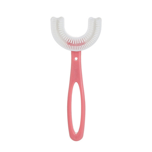 10 PCS U-shaped Children Baby Hand-held Soft Toothbrush Brushing Artifact for 6-12 Years Old, Style: Straight Handle