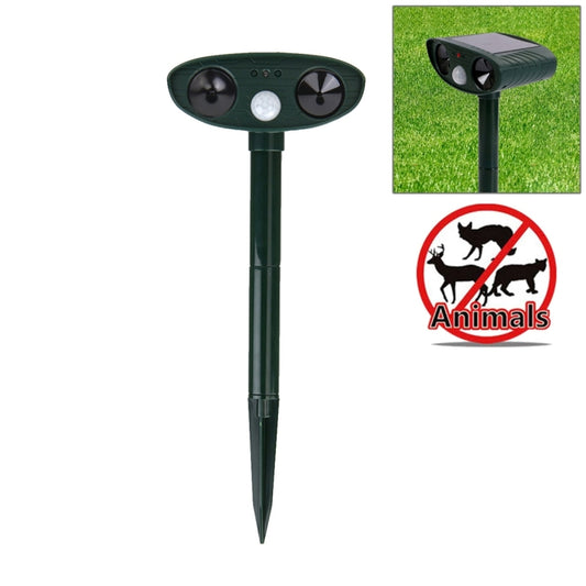 Powerful Ultrasonic Solar-powered Animal Repeller With PIR Sensor & Light Sensor