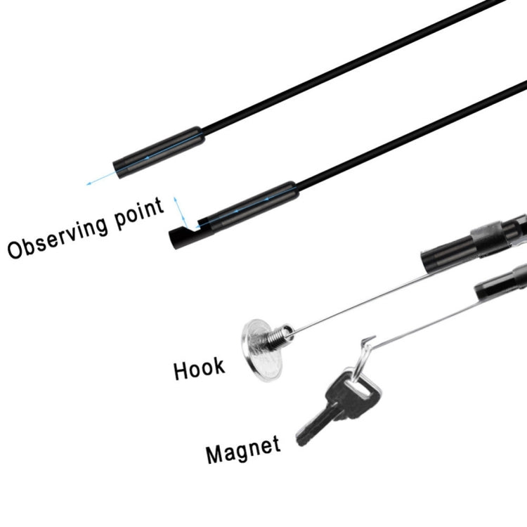 1.0MP HD Camera 30m Wireless Distance Metal WiFi Box Waterproof IPX67 Endoscope Snake Tube Inspection Camera with 6 LED for Android & iOS, Length: 1m, Lens Diameter: 9mm