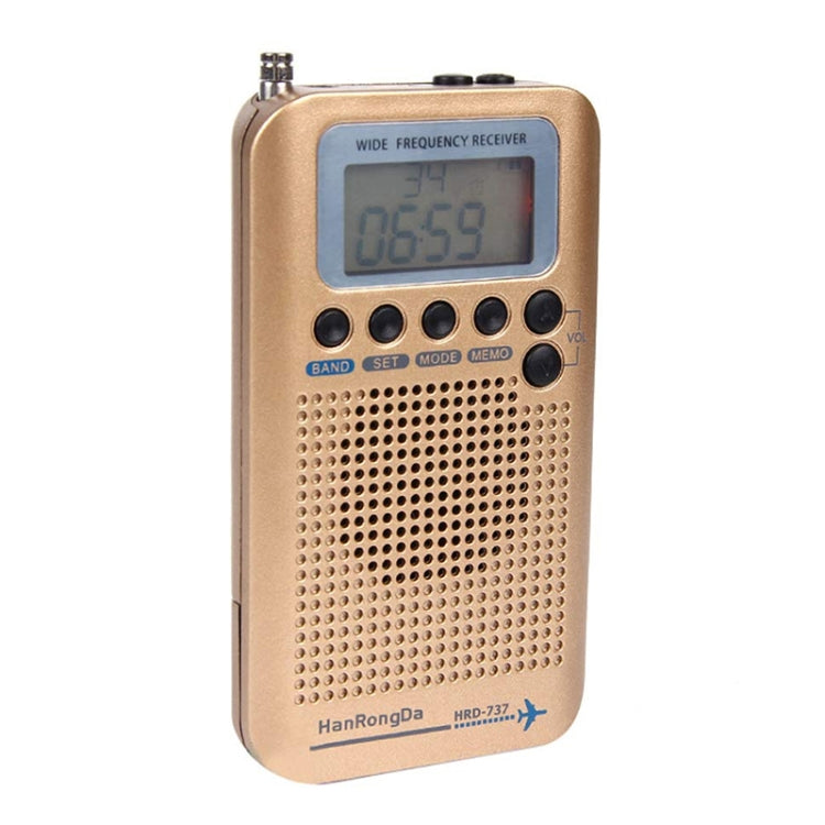 HRD-737 Portable Aircraft Band Radio Wide Frequency Receiver