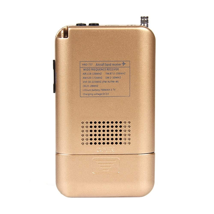 HRD-737 Portable Aircraft Band Radio Wide Frequency Receiver