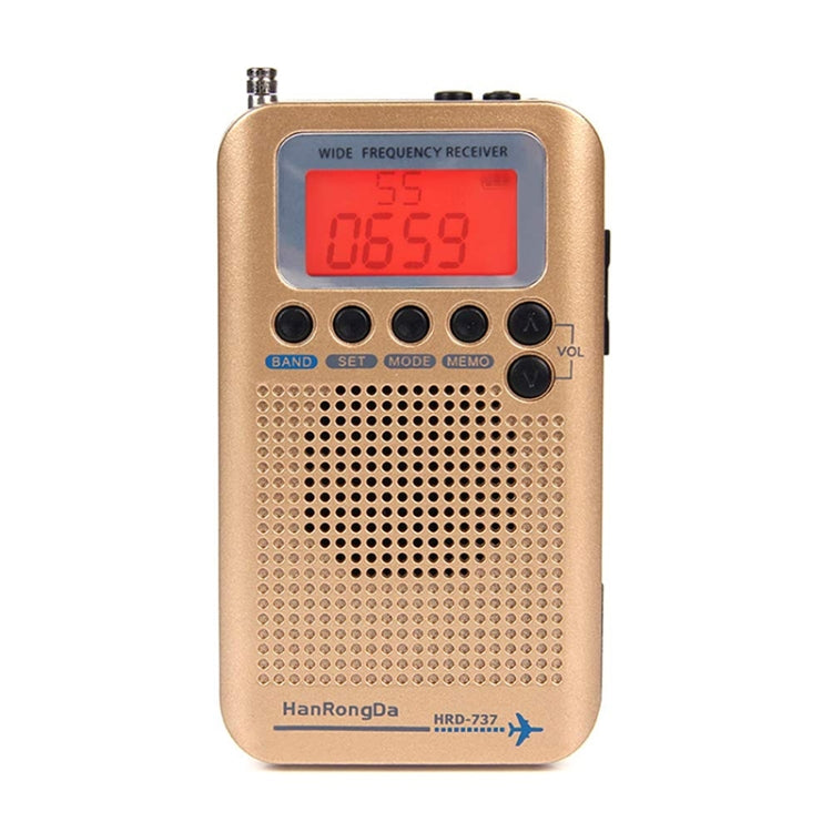 HRD-737 Portable Aircraft Band Radio Wide Frequency Receiver