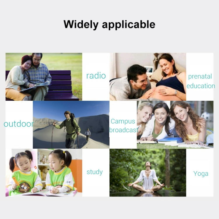 HRD-101 Portable Mini Digital DAB+FM Radio with Lanyard & Headset