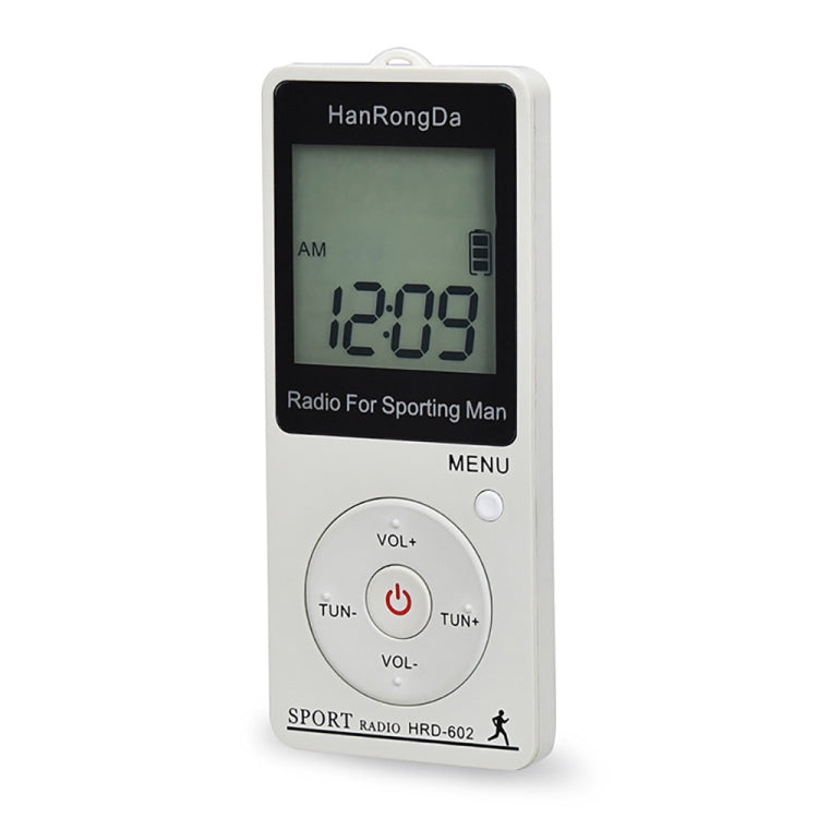 HRD-602 Digital Display FM AM Mini Sports Radio with Step Counting Function