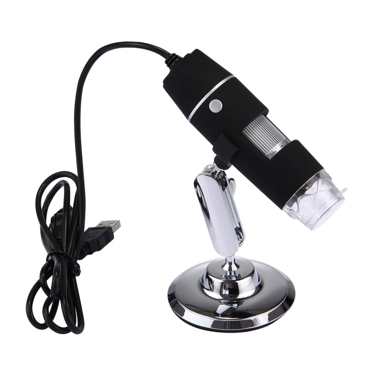 1000X Magnifier 0.3MP Image Sensor USB Digital Microscope with 8 LED & Professional Stand