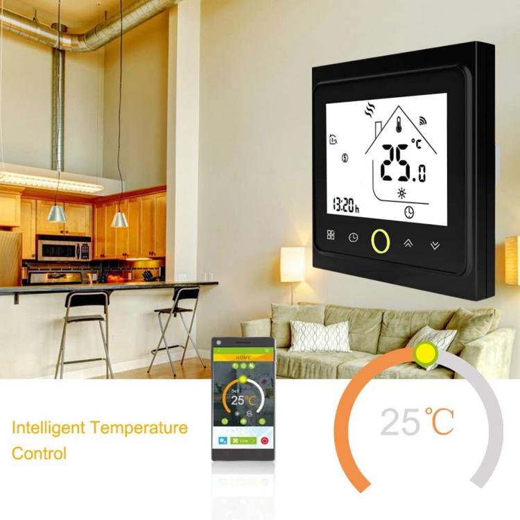 BHT-002GCLW 3A Load Water / Gas Boiler Type LCD Digital Heating Room Thermostat with Time Display, WiFi Control