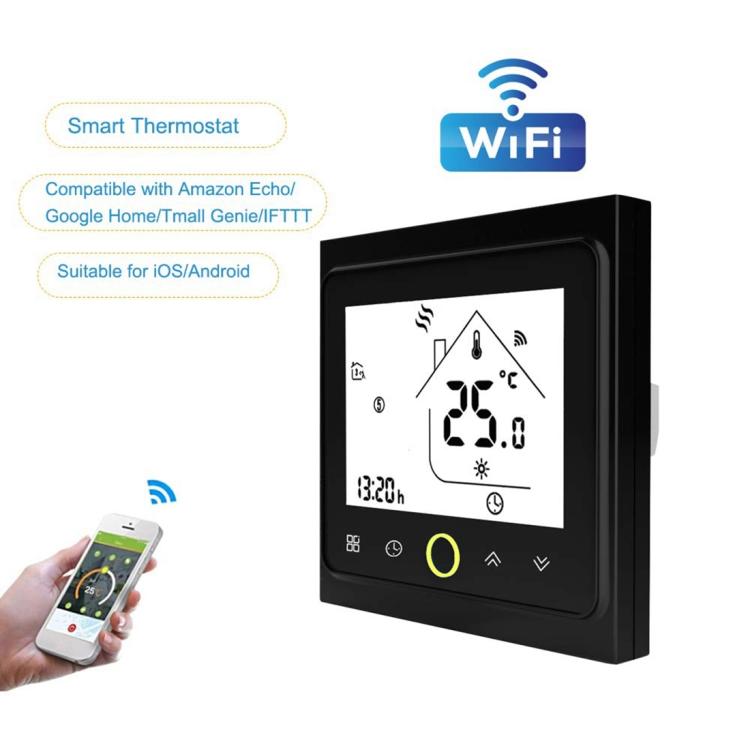 BHT-002GCLW 3A Load Water / Gas Boiler Type LCD Digital Heating Room Thermostat with Time Display, WiFi Control