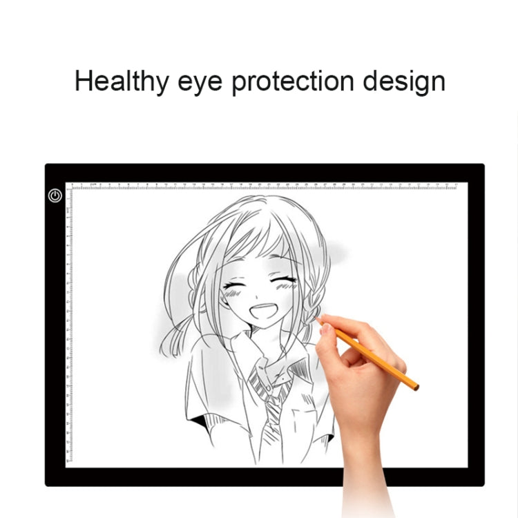 A3 8W 5V LED USB Three Level of Brightness Dimmable  Acrylic Scale Copy Boards Anime Sketch Drawing Sketchpad with USB Cable & Power Adapter