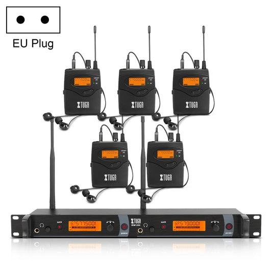 XTUGA IEM1200 Wireless Transmitter 5 Bodypack Stage Singer In-Ear Monitor System