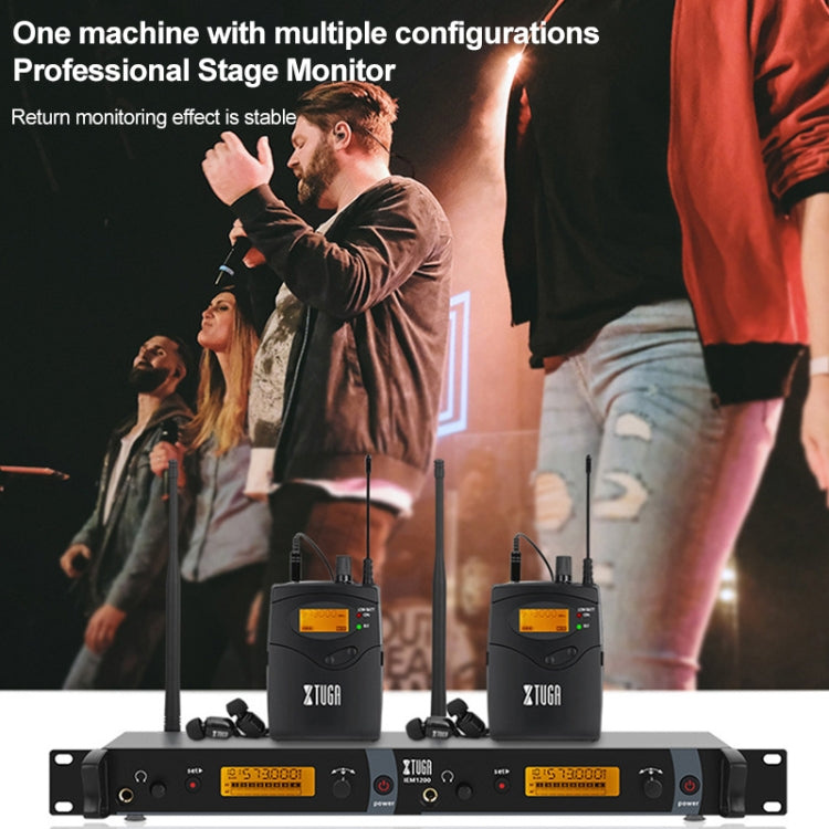 XTUGA IEM1200 Wireless Transmitter 5 Bodypack Stage Singer In-Ear Monitor System