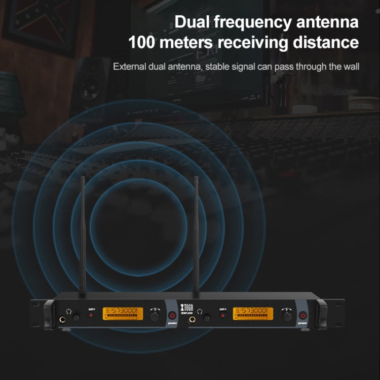 XTUGA IEM1200 Wireless Transmitter 10 Bodypack Stage Singer In-Ear Monitor System