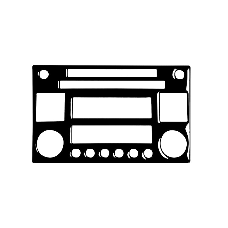 For Nissan 350Z 2003-2009 Car CD Radio Playback Panel Decorative Stickers, Left and Right Drive Universal