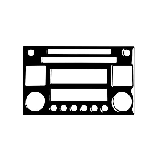 For Nissan 350Z 2003-2009 Car CD Radio Playback Panel Decorative Stickers, Left and Right Drive Universal