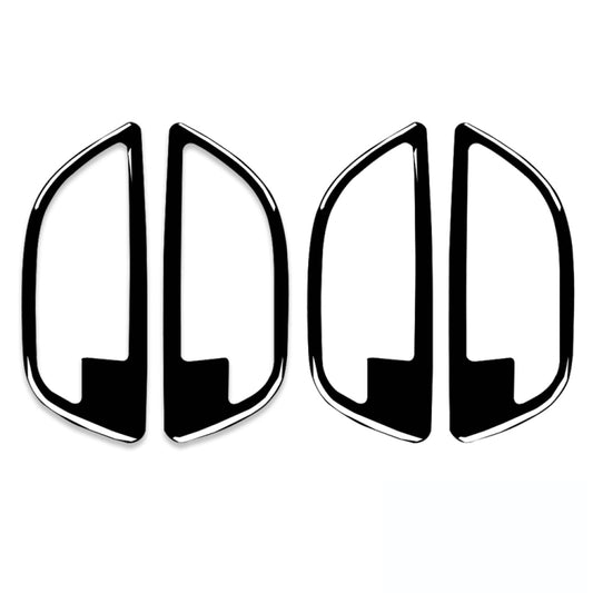 For BMW 5 Series F10 2011-2017 4pcs Car Door Handle Frame Decorative Sticker,Left and Right Drive Universal