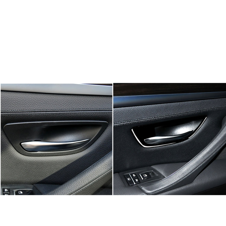 For BMW 5 Series F10 2011-2017 4pcs Car Door Handle Frame Decorative Sticker,Left and Right Drive Universal