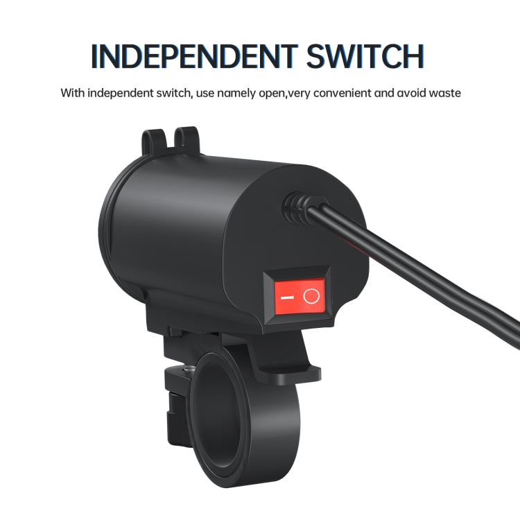 ZH-723F5 Car / Motorcycle QC3.0 Cell Phone Fast Charging Dual USB Car Charger