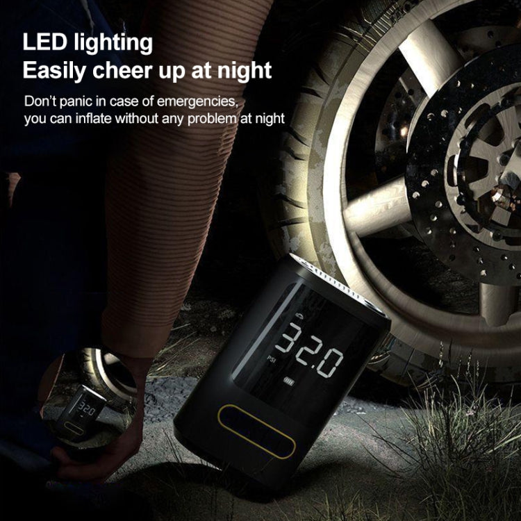 ATJ-8466 Portable Car Tire Air Pump Digital Display Wireless Electric Air Pump, Style: Lithium Battery