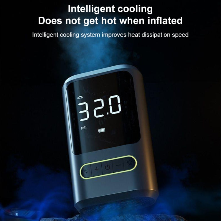 ATJ-8466 Portable Car Tire Air Pump Digital Display Wireless Electric Air Pump, Style: Lithium Battery