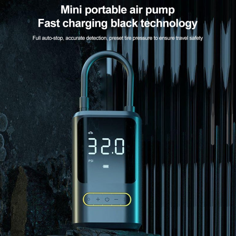 ATJ-8466 Portable Car Tire Air Pump Digital Display Wireless Electric Air Pump, Style: Dual Power