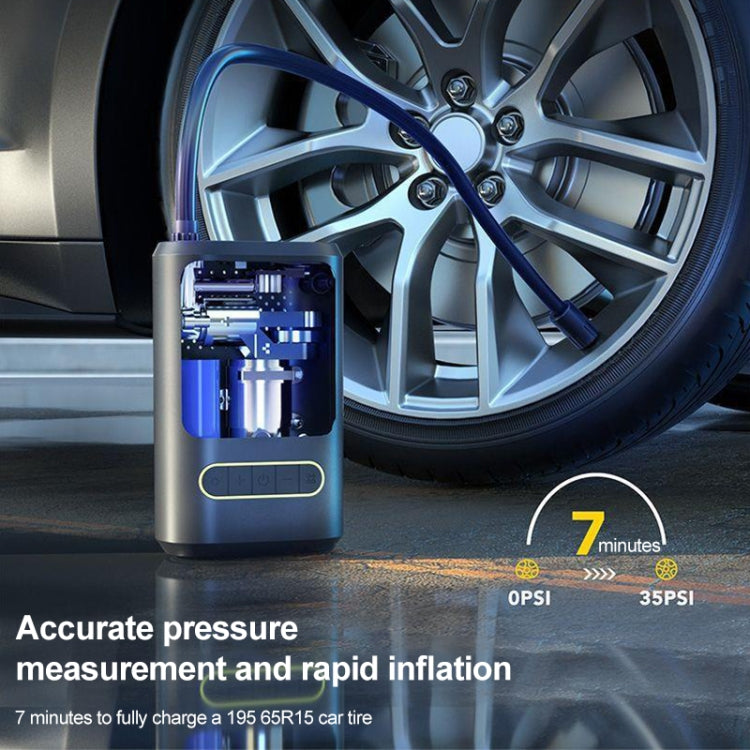 ATJ-8466 Portable Car Tire Air Pump Digital Display Wireless Electric Air Pump, Style: Dual Power