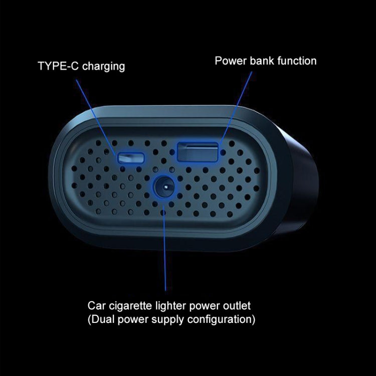 ATJ-8466 Portable Car Tire Air Pump Digital Display Wireless Electric Air Pump, Style: Dual Power