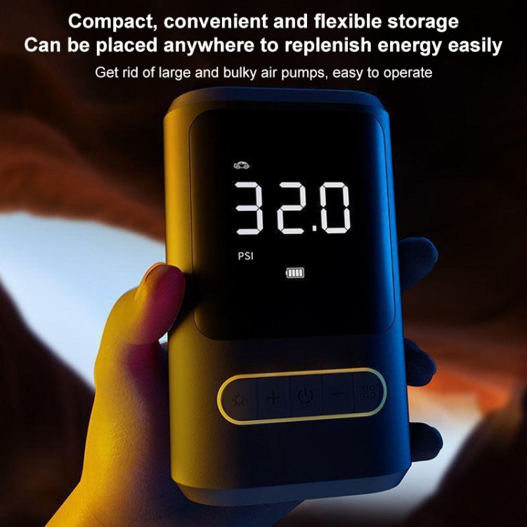 ATJ-8466 Portable Car Tire Air Pump Digital Display Wireless Electric Air Pump, Style: Dual Power