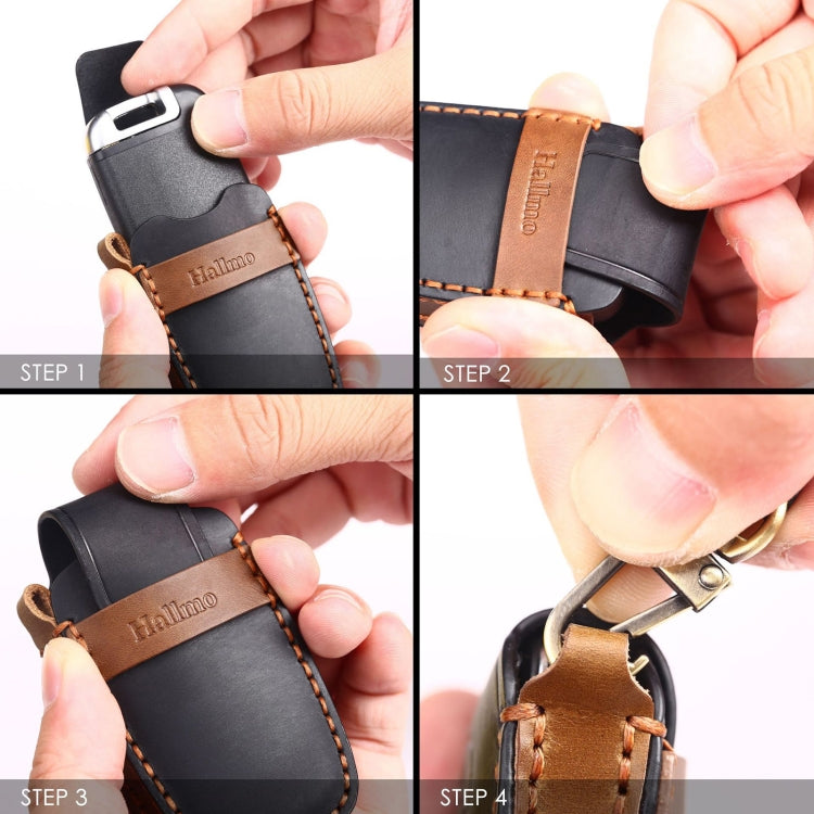 For Lexus 4-button Hallmo Car Cowhide Leather Key Protective Cover Key Case, C129