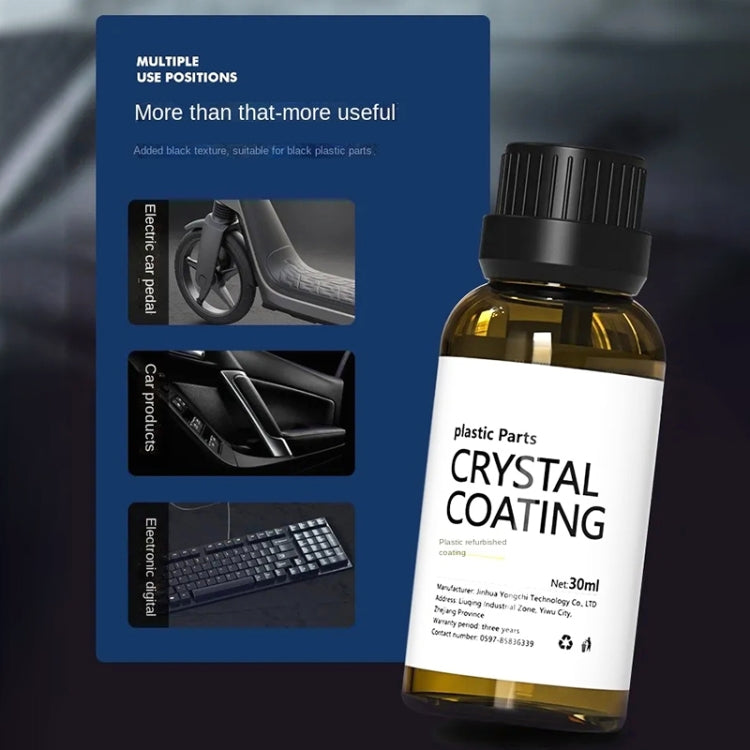 Car Crystal Plating Plastic Refurbishment Fluid, Capacity: 30ml