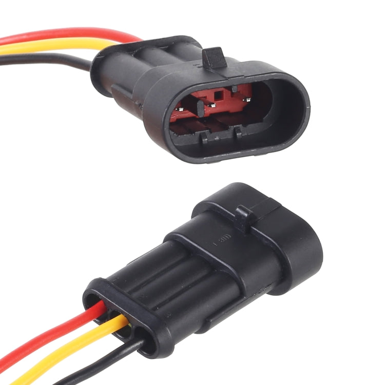 10pcs 2P Car Waterproof Plug Car Connector Plug-In, Length：10cm