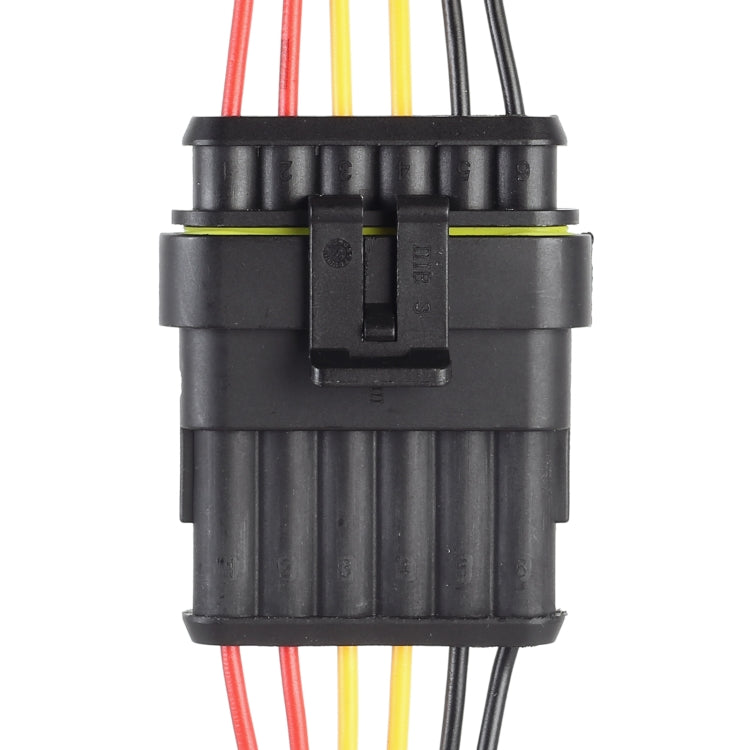 10pcs 5P Car Waterproof Plug Car Connector Plug-In, Length：10cm