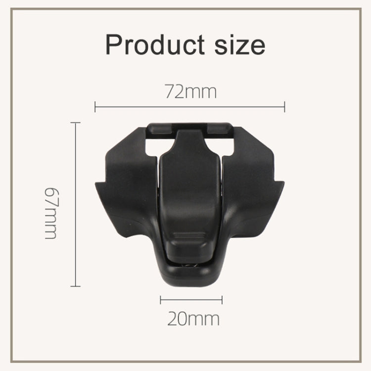 Car Window Shade Fixing Buckle for Land Rover Freelander 2, Left Driving, Style:Flat