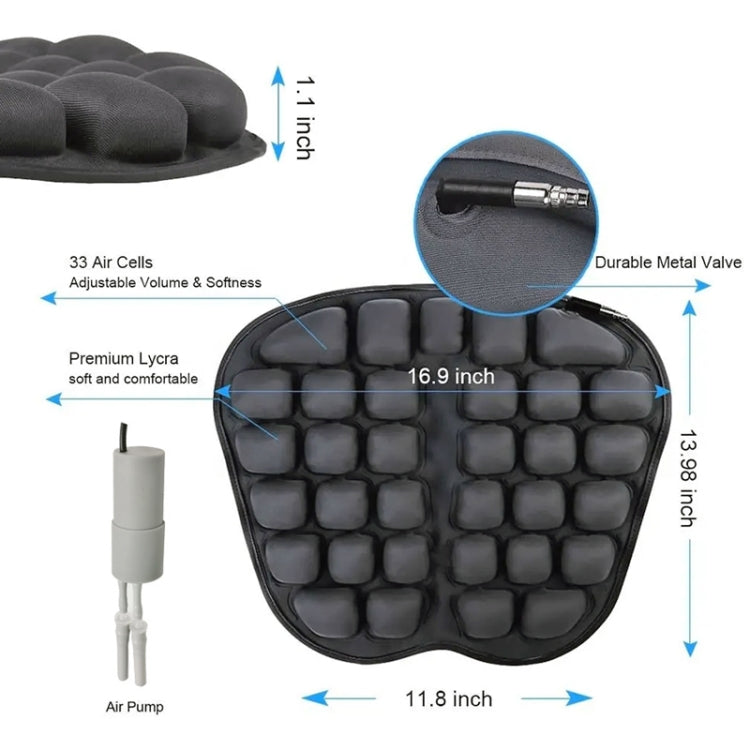 IN-SC003 Car Office Inflatable Airbag Seat Cushion, Style: Electric Water Inflatable Dual-Use