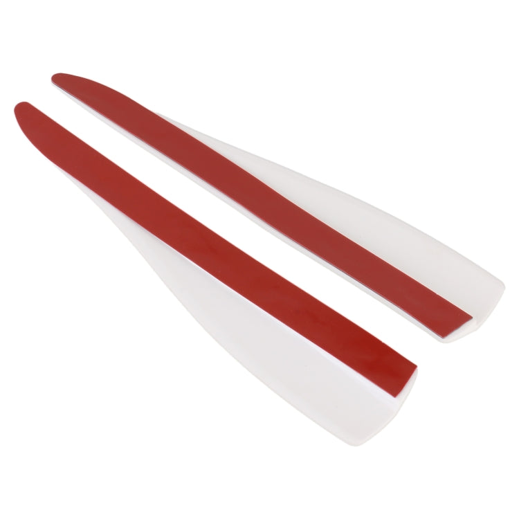 1 Pair Car Solid Color Silicone Bumper Strip, Style: Long, Solid Color