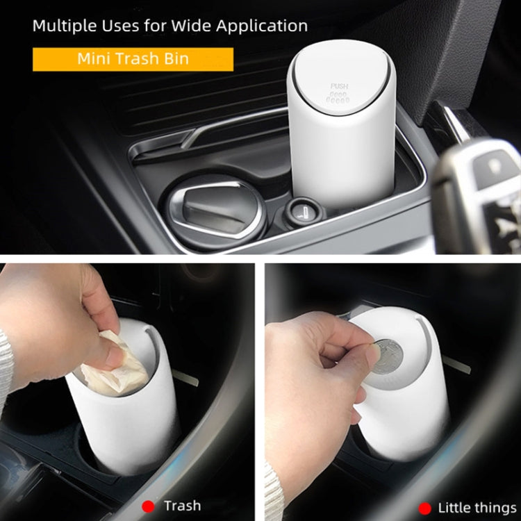 3R-2114 Car Multifunctional Mini Trash Can, 3R-2114(White), 3R-2114(Black)