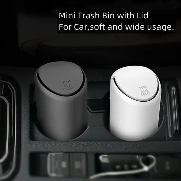 3R-2114 Car Multifunctional Mini Trash Can, 3R-2114(White), 3R-2114(Black)