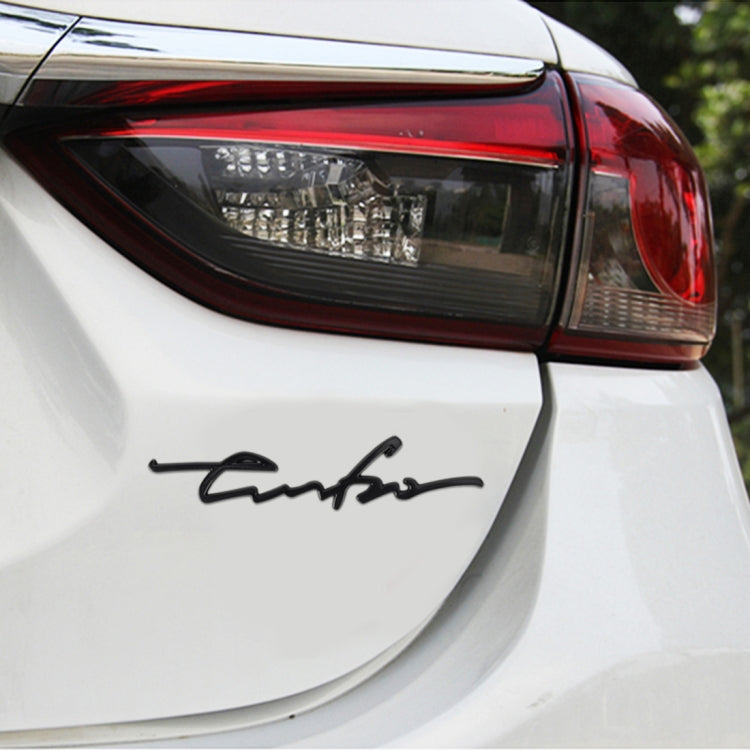 Car Personalized Aluminum Alloy Decorative Stickers, Size: 16x3.5x04cm