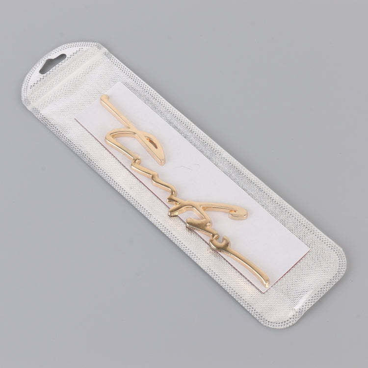 Car Personalized Aluminum Alloy Decorative Stickers, Size: 16x3.5x04cm