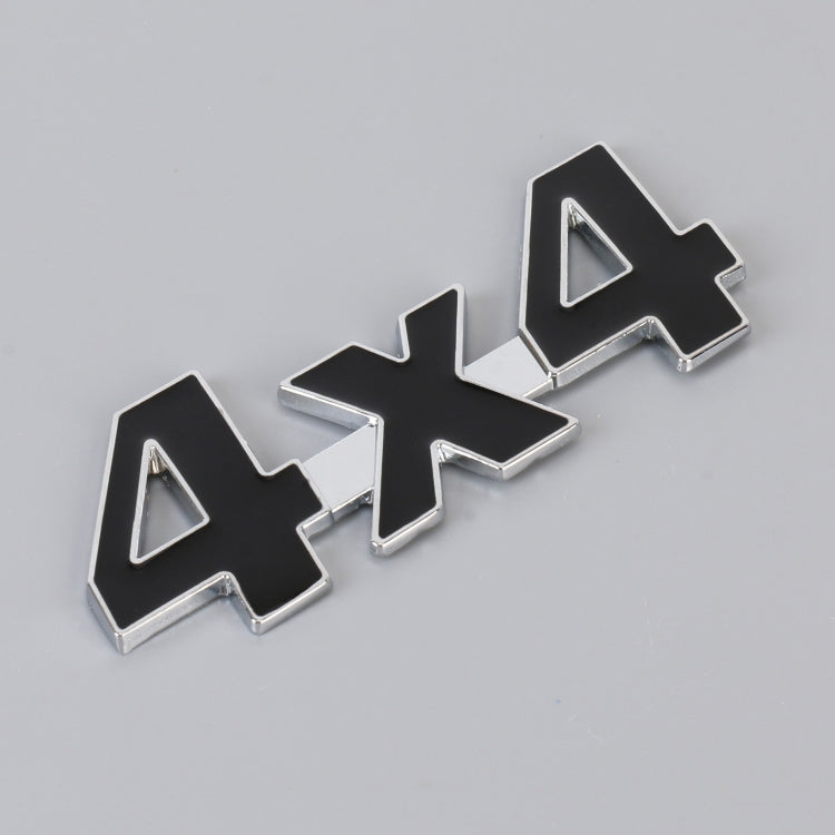 Car Number 4 x 4 Personalized Aluminum Alloy Decorative Sticker, Size: 9 x 3.5 x 2.3cm
