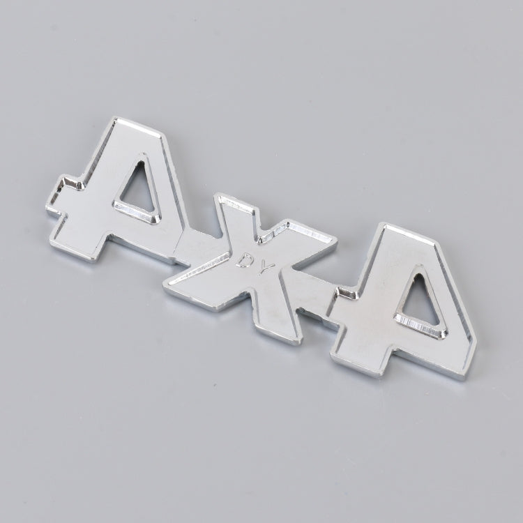 Car Number 4 x 4 Personalized Aluminum Alloy Decorative Sticker, Size: 9 x 3.5 x 2.3cm