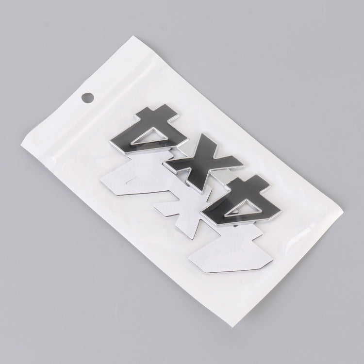 Car Number 4 x 4 Personalized Aluminum Alloy Decorative Sticker, Size: 9 x 3.5 x 2.3cm