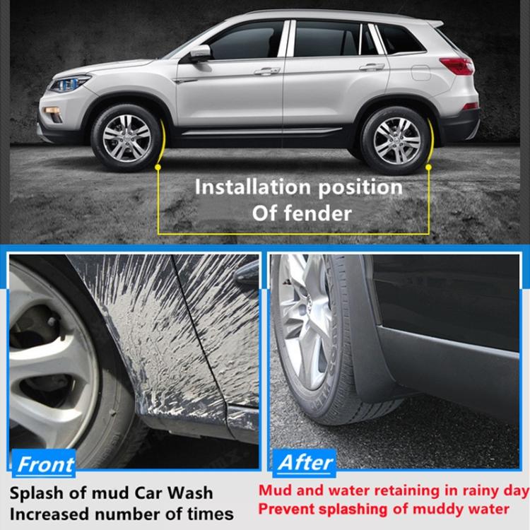 For Volvo XC60 2014-2017 4pcs/Set Car Auto Soft Plastic Splash Flaps Fender Guard, For Volvo XC60 2014-2017