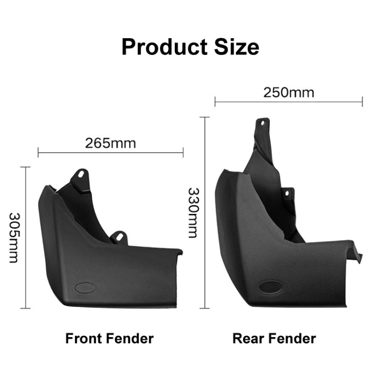 For Land Rover Discovery 4 2009-2016 4pcs/Set Car Auto Soft Plastic Splash Flaps Fender Guard