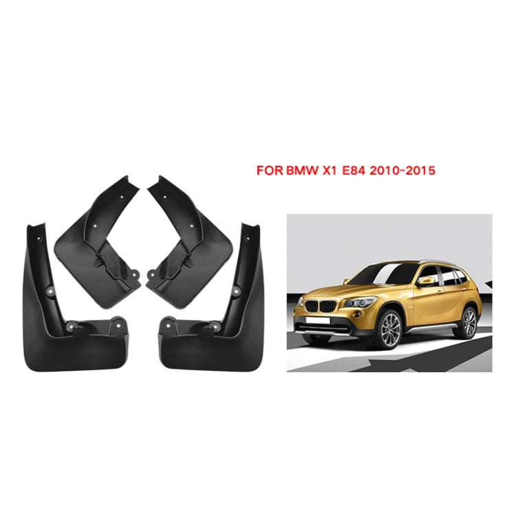 For BMW X1 E84 2010-2015 4pcs/Set Car Auto Soft Plastic Splash Flaps Fender Guard