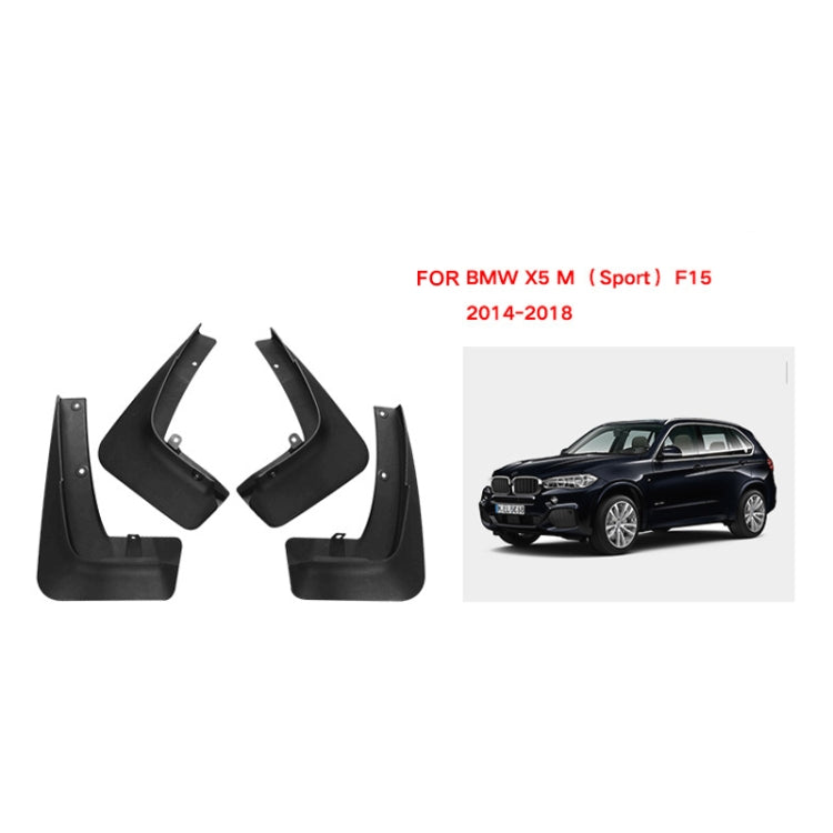 For BMW X5 M Sports F15 2014-2018 4pcs/Set Car Auto Soft Plastic Splash Flaps Fender Guard