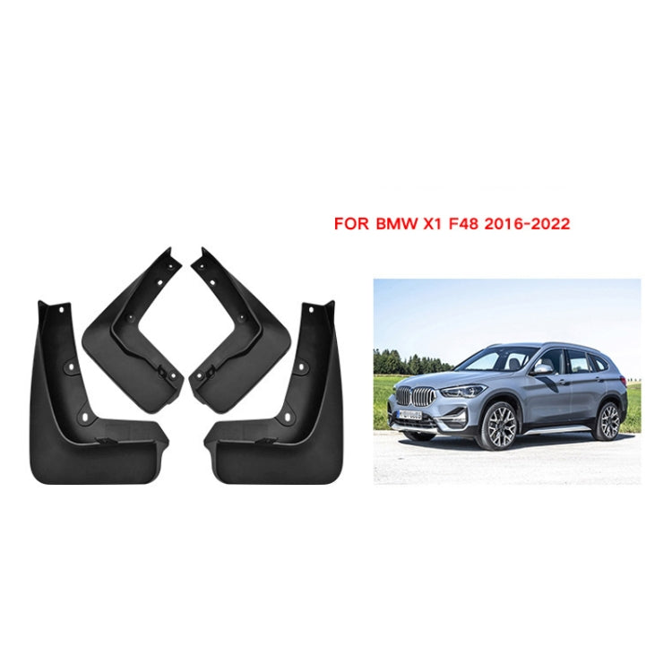 For BMW X1 F48 2016-2022 4pcs/Set Car Auto Soft Plastic Splash Flaps Fender Guard