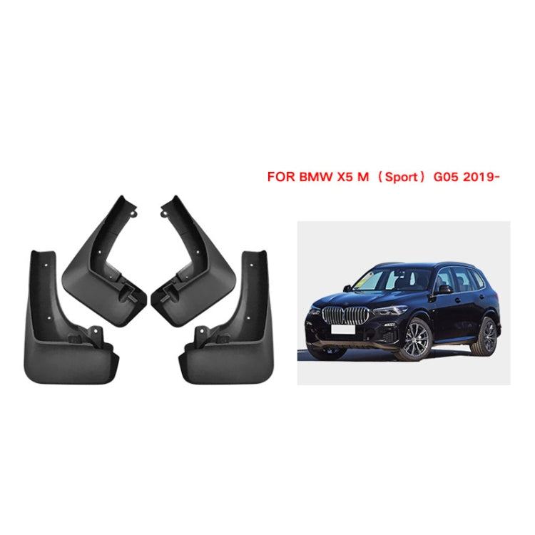 For BMW X5 M G05 Sports 2019-2023 4pcs/Set Car Auto Soft Plastic Splash Flaps Fender Guard