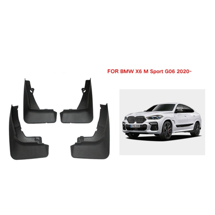 For BMW X6 G06 Sports 2020-2023 4pcs/Set Car Auto Soft Plastic Splash Flaps Fender Guard