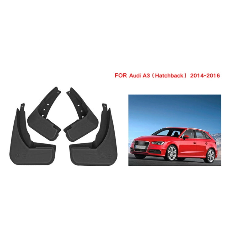 For Audi A3 Hatchback 2014-2016 4pcs/Set Car Auto Soft Plastic Splash Flaps Fender Guard